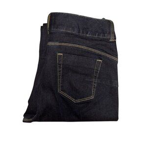 NWT Boston Proper Plus Size Straight Leg Jeans Womens 16 34 Dark Wash Pockets